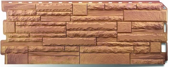 Панель фасадная "Скалистый камень" 1168*448мм (0,523м2) Памир