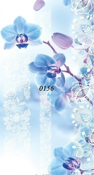 Панель ПВХ 2700*250*5мм Орхидея синяя 0156